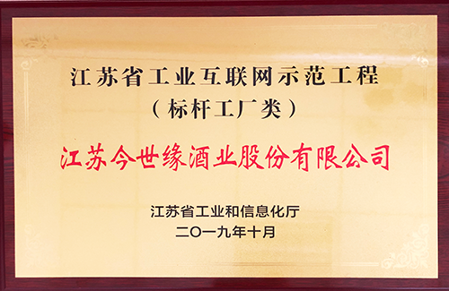 江蘇省工業互聯網示范工程標桿企業